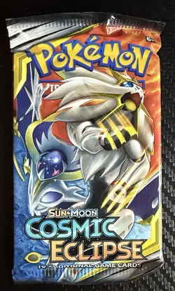 Full Set - Pokemon Sun & Moon Cosmic Eclipse Booster Pack Lot x4 Factory Sealed - Image 4