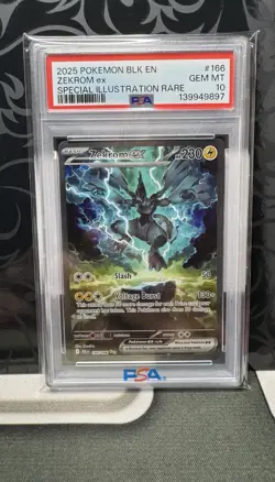 2025 Pokemon Black Bolt Zekrom EX Special Illustration Rare PSA 10 - Image 1