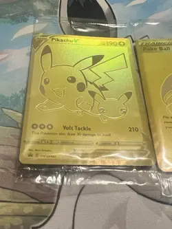Pokemon Celebrations Pikachu V & Poke Ball Gold SWSH145 & SWSH146 SEALED Promos - Image 2