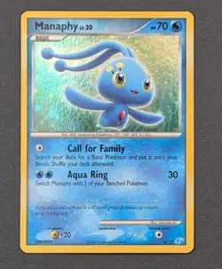Manaphy - Manaphy Trainer Kit - 4/12 - Pokemon TCG - Cosmo Holo - Image 1