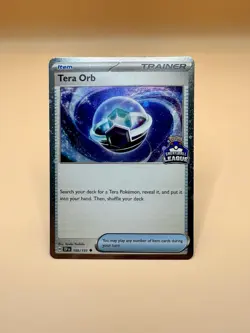 Pokemon Tera Orb Great League Ball 189/191 Surging Sparks Stamp Promo - Image 1