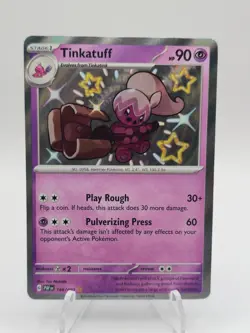 Pokemon Tinkatuff 166/091 SV: Paldean Fates Holo - Image 1