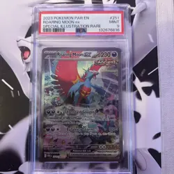 Pokemon TCG Roaring Moon EX Paradox Rift 251/182 PSA 9 - Image 1