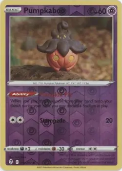 x4 Pumpkaboo - 076/203 - Common - Reverse Holo Pokemon SS07 Evolving Skies M/NM - Image 1
