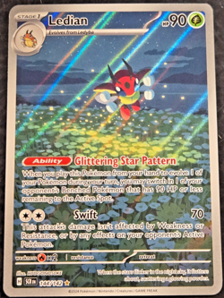Pokemon TCG Ledian Illustration Rare 144/142 Stellar Crown NM - Image 1