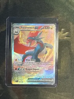 2025 Pokemon Scarlet & Violet Journey Together #187 Salamence ex SIR - Image 3