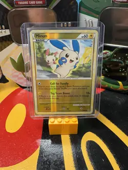 Pokemon Unleashed 34/95 Minun Reverse Holo LP - Image 1