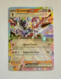 Pokemon Ceruledge ex Double Rare Holo SV08: Surging Sparks 036/191 NM - Image 1