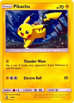 Heavily Played Pikachu - SM81 - SM Black Star Promo Pokemon SM Promos - Image 1