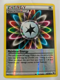 Rainbow Energy - 152/162 - XY Breakthrough Reverse Pokemon Holo Foil Rare Nice! - Image 1