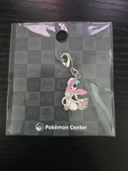 Pokemon Center Metal Charm Eevee Evolutions Sylveon Japan - Image 1