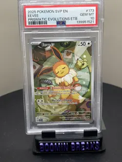 2025 POKEMON SVP EN-SV BLACK STAR PROMO #173 EEVEE PSA 10 - Image 4