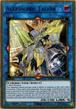 Yugioh Accesscode Talker MGED-EN037 1st Edition Premium Gold Rare NM - Image 1