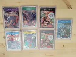 One Piece OP13 Lot Of 7 SR, Don, and Star SR Volume 2 Tin Pulls - Image 1
