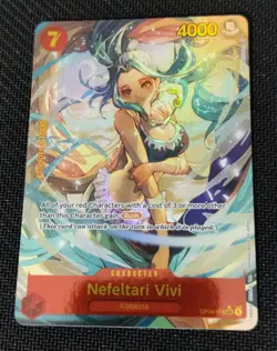 One Piece EN OP04-118 Nefeltari Vivi SEC Alt Art NM-MT - Image 1