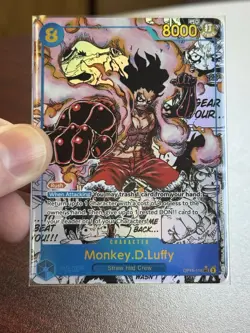 Monkey.D.Luffy 2025 A Fist of Divine Speed Manga Alt. Art OP11 #118 English Mint - Image 1