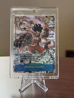 Monkey.D.Luffy 2025 A Fist of Divine Speed Manga Alt. Art OP11 #118 English Mint - Image 2