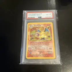 Pokemon Base Set Holo Rare Charizard 4/102 PSA 8 NM-MT - Image 1