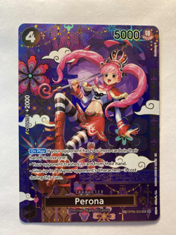 Bandai One Piece CCG Perona SP SR OP06-093 The Azure's Seas Seven English NM - Image 1