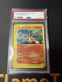 PSA 1 2002 Expedition Charizard Holo Foil 6/165 WOTC E-Reader Series Pokemon - Image 1