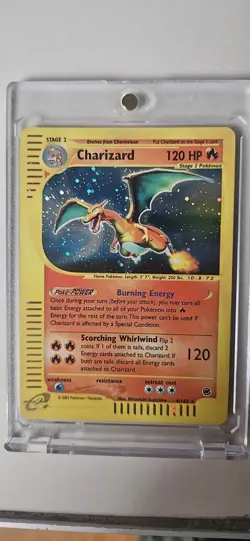 Pokemon TCG Charizard Expedition Base Set 6/165 Holo Card 2002 eReader E Series - Image 1