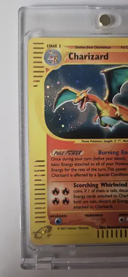 Pokemon TCG Charizard Expedition Base Set 6/165 Holo Card 2002 eReader E Series - Image 3