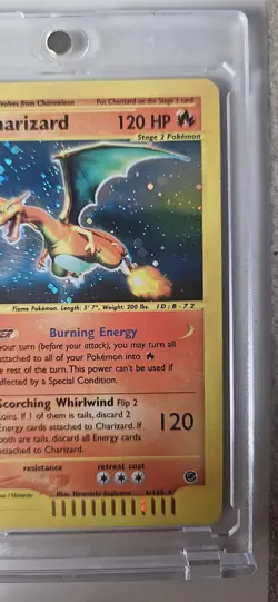 Pokemon TCG Charizard Expedition Base Set 6/165 Holo Card 2002 eReader E Series - Image 4