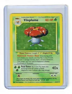 1999 Pokemon Card Game - Vileplume Holo Rare #15/64 Jungle Set (WOTC) - MP/HP - Image 1