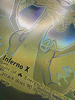 Mega Charizard X EX - Pokemon Phantasmal Flames 130/94 - Gold MHR 2025 - Image 4
