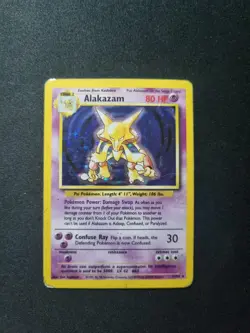 Pokemon - Base Set Unlimited 1999 WOTC - Alakazam 1/102 Holo Rare - HP - Image 1