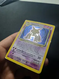 Pokemon - Base Set Unlimited 1999 WOTC - Alakazam 1/102 Holo Rare - HP - Image 2