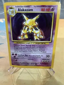 Alakazam 1/102 Holo Rare 1999 Pokemon base set WOTC Unlimited - Image 1