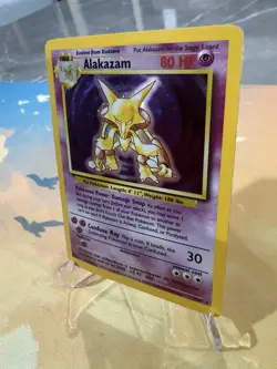 Alakazam 1/102 Holo Rare 1999 Pokemon base set WOTC Unlimited - Image 2