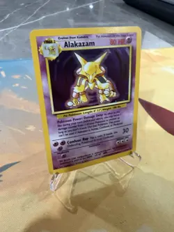 Alakazam 1/102 Holo Rare 1999 Pokemon base set WOTC Unlimited - Image 3