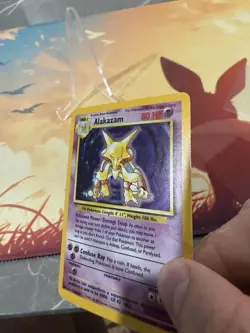 Alakazam 1/102 Holo Rare 1999 Pokemon base set WOTC Unlimited - Image 4