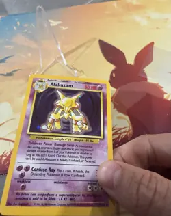 Alakazam 1/102 Holo Rare 1999 Pokemon base set WOTC Unlimited - Image 5
