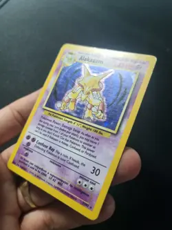 Pokemon - Base Set Unlimited 1999 WOTC - Alakazam 1/102 Holo Rare - MP - Image 2