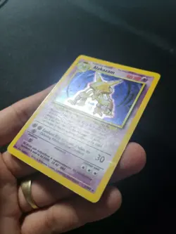 Pokemon - Base Set Unlimited 1999 WOTC - Alakazam 1/102 Holo Rare - MP - Image 3