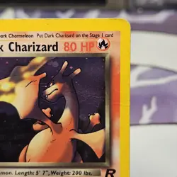 Dark Charizard 4/82 Moderately Played MP Holo Rare Team Rocket Pokemon Card WOTC - Image 5