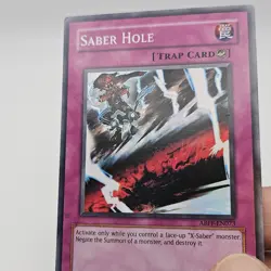 Saber Hole ABPF-EN073 Lightly Played LP Super Holo Rare Unlimited Yugioh Card - Image 4