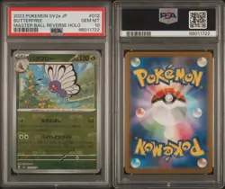 PSA 10 Butterfree Master Ball 012/165 151 Japanese Pokemon Card Gem Mint - Image 3