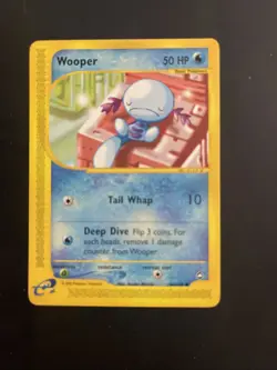 Wooper 66/147 Aquapolis Non Holo Near Mint Condition Pokemon Card Vintage WoTC - Image 1