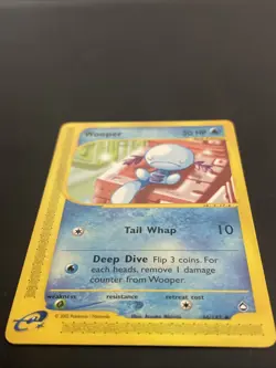 Wooper 66/147 Aquapolis Non Holo Near Mint Condition Pokemon Card Vintage WoTC - Image 3