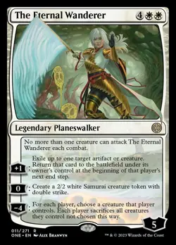 MTG The Eternal Wanderer - Foil, Phyrexia: All Will Be One, Lightly Played, Engl - Image 1
