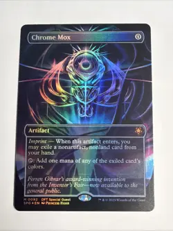 MTG - Chrome Mox (Borderless Foil) - Special Guests - Aetherdrift NM - 0092 - - Image 1