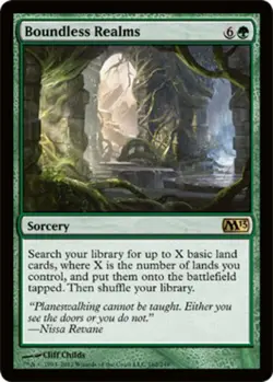 MTG Boundless Realms, Magic 2013, Heavily Played, English - Image 1