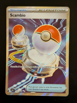 Carta Pokemon SCAMBIO 123/094 Fiamme Spettrali PFL Full Art Holo ITA Near Mint - Image 1