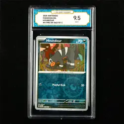 TQG 9.5 MINT+ 2025 Pokemon ENG Houndour 062/131 C - Image 1