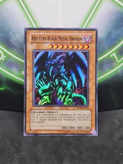 Yugioh Red-Eyes Black Metal Dragon PP01-EN015 Super Rare LP - Image 1