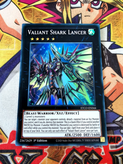 Valiant Shark Lancer etco-en044 1st Edition (NM+) Super Rare Yu-Gi-Oh! - Image 1
